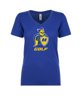 Madonna University Golf - Womens Vneck
