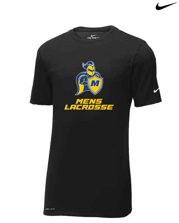 Madonna University Mens Lacrosse - Mens Nike Cotton Poly Tee