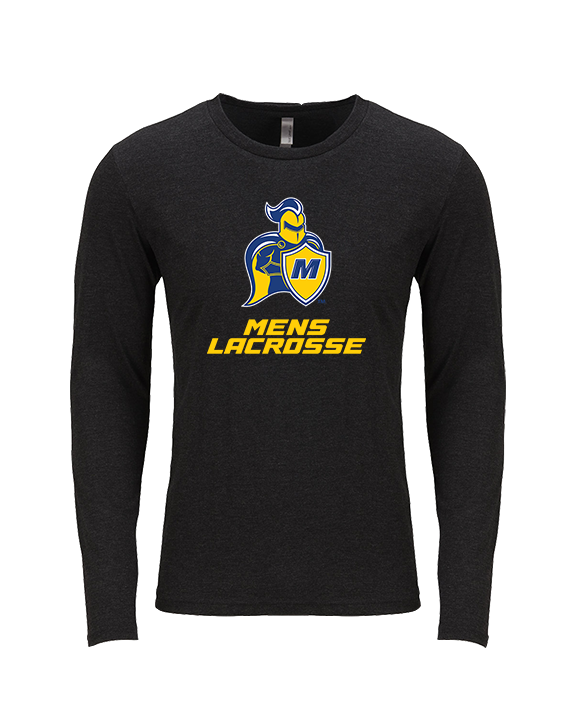 Madonna University Mens Lacrosse - Tri-Blend Long Sleeve