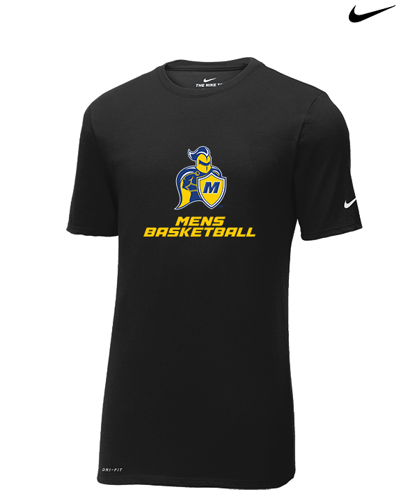 Madonna University Mens Basketball - Mens Nike Cotton Poly Tee