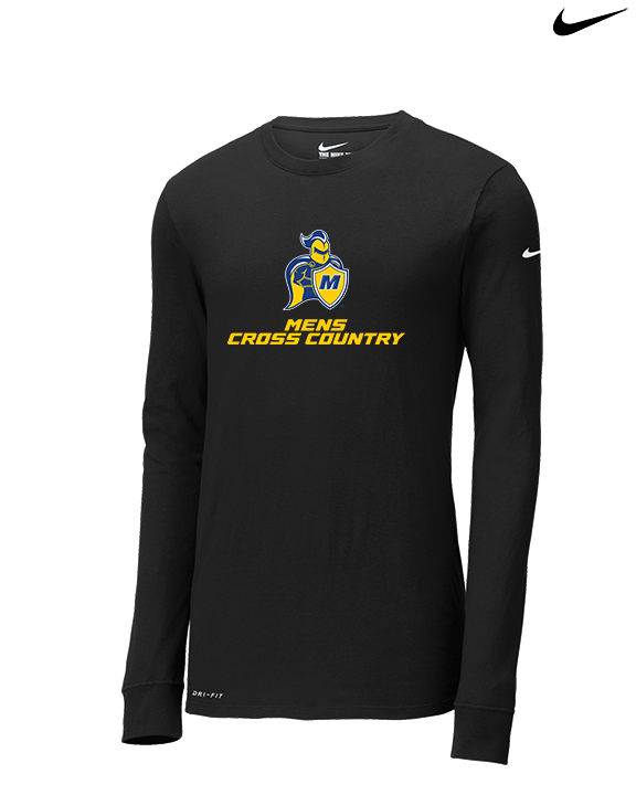 Madonna University Mens Cross Country - Mens Nike Longsleeve