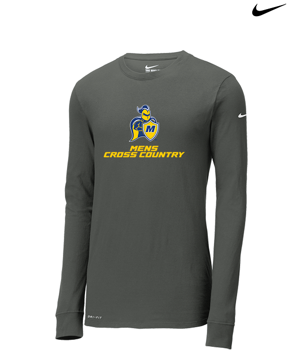 Madonna University Mens Cross Country - Mens Nike Longsleeve