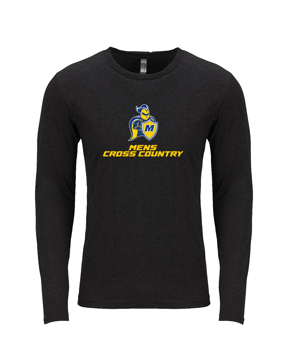 Madonna University Mens Cross Country - Tri-Blend Long Sleeve