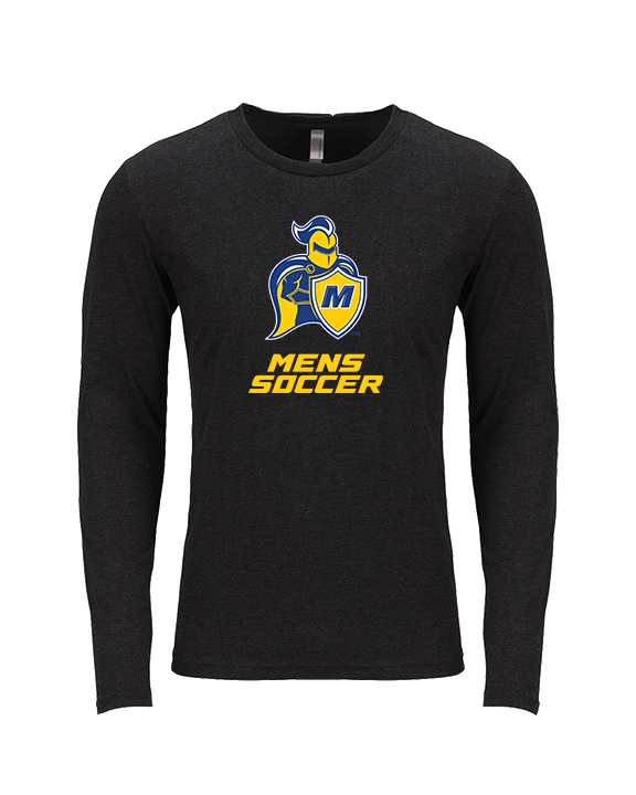 Madonna University Mens Soccer - Tri-Blend Long Sleeve