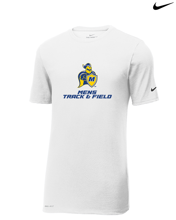 Madonna University Mens Track & Field - Mens Nike Cotton Poly Tee