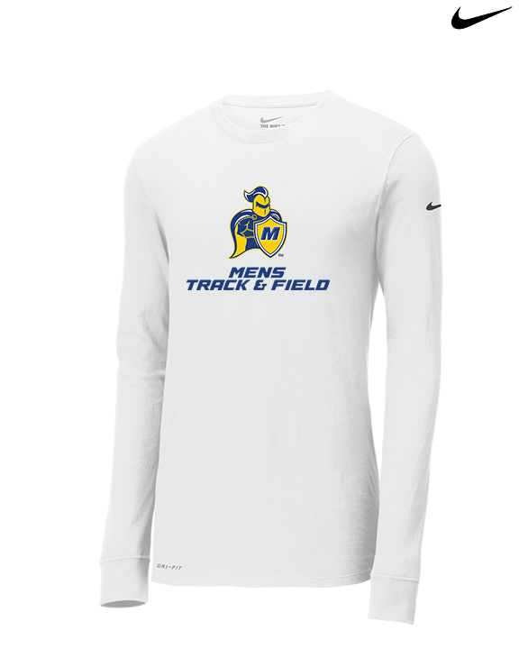 Madonna University Mens Track & Field - Mens Nike Longsleeve