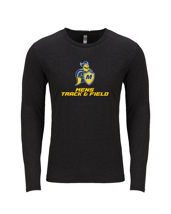 Madonna University Mens Track & Field - Tri-Blend Long Sleeve