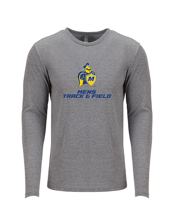 Madonna University Mens Track & Field - Tri-Blend Long Sleeve