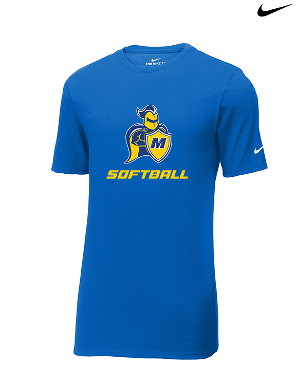 Madonna University Softball - Mens Nike Cotton Poly Tee
