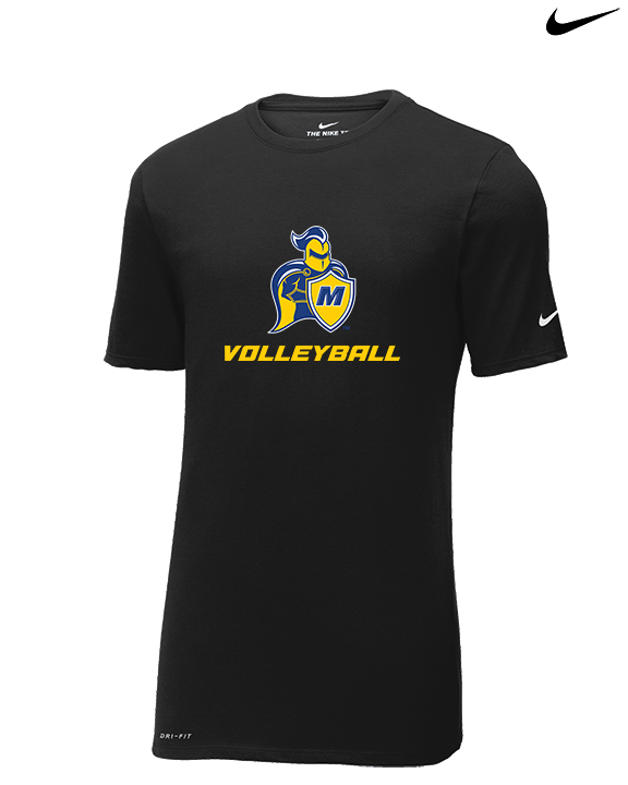 Madonna University Volleyball - Mens Nike Cotton Poly Tee
