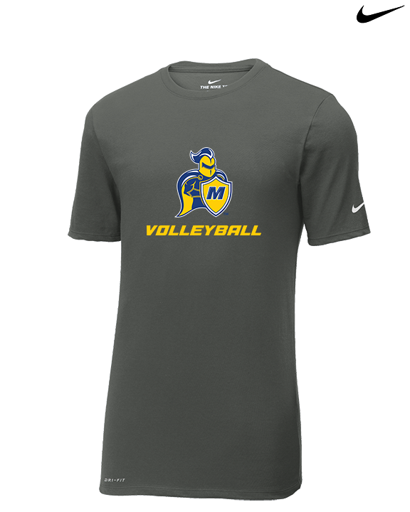 Madonna University Volleyball - Mens Nike Cotton Poly Tee