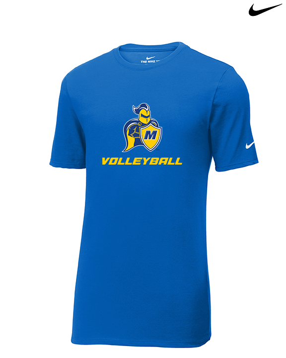 Madonna University Volleyball - Mens Nike Cotton Poly Tee