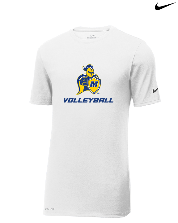 Madonna University Volleyball - Mens Nike Cotton Poly Tee