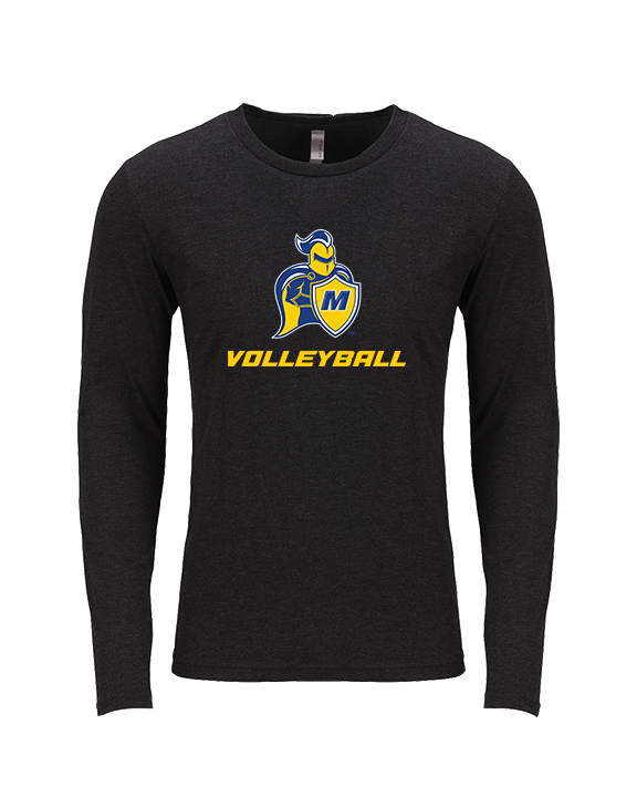 Madonna University Volleyball - Tri-Blend Long Sleeve
