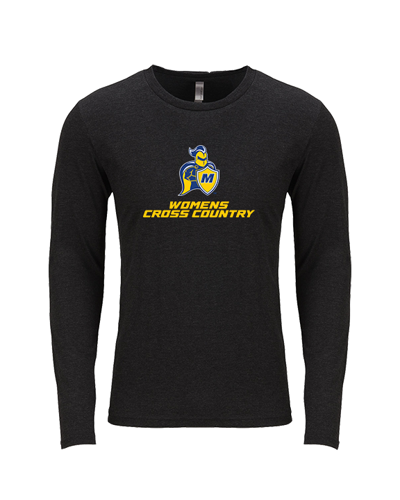Madonna University Womens Cross Country - Tri-Blend Long Sleeve