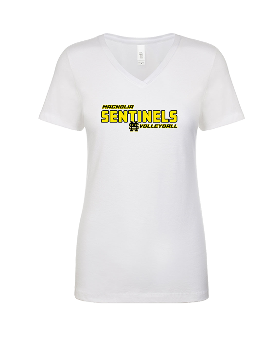 Magnolia HS Boys Volleyball Bold 2 - Womens Vneck