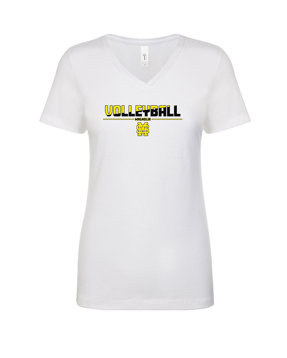 Magnolia HS Boys Volleyball Cut 2 - Womens Vneck