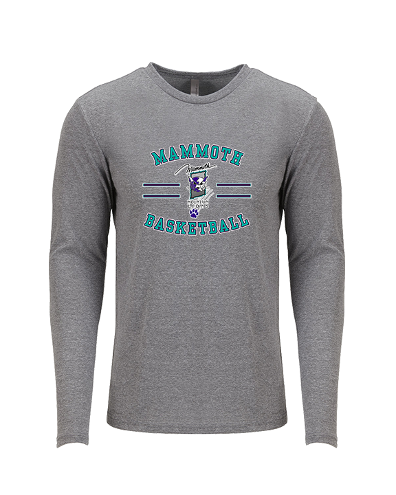 Mammoth MS Basketball Curve - Tri-Blend Long Sleeve