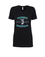 Mammoth MS Basketball Curve - Womens Vneck