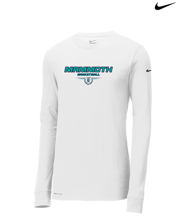 Mammoth MS Basketball Design - Mens Nike Longsleeve