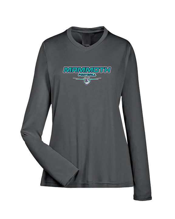 Mammoth MS Football Design - Womens Performance Longsleeve