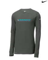 Mammoth MS Football Lines - Mens Nike Longsleeve