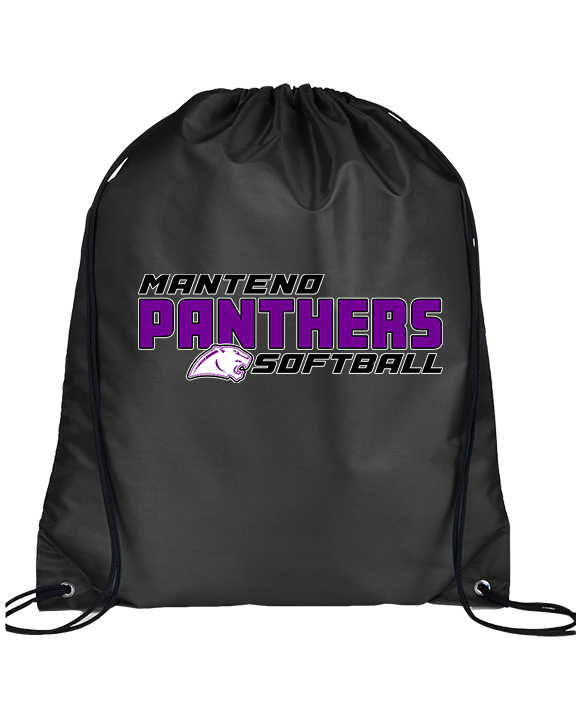 Manteno HS Softball Bold - Drawstring Bag