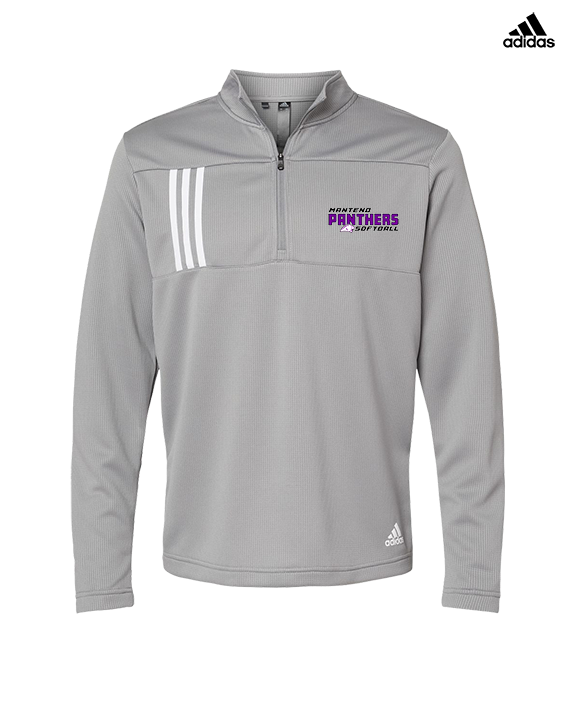 Manteno HS Softball Bold - Mens Adidas Quarter Zip