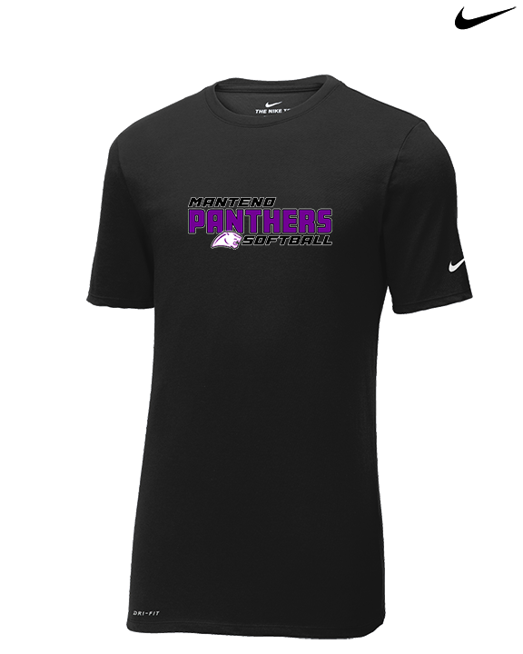 Manteno HS Softball Bold - Mens Nike Cotton Poly Tee