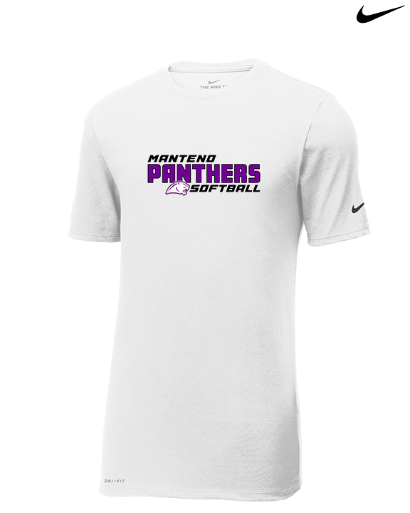 Manteno HS Softball Bold - Mens Nike Cotton Poly Tee