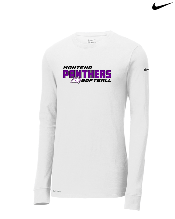 Manteno HS Softball Bold - Mens Nike Longsleeve