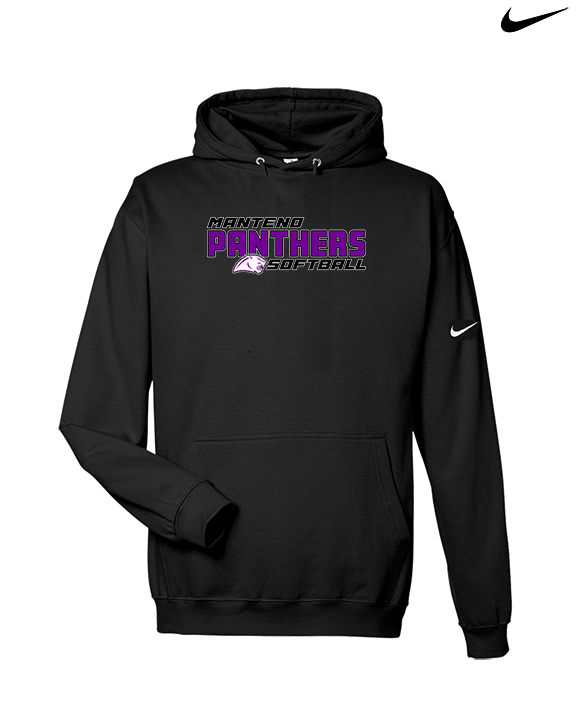 Manteno HS Softball Bold - Nike Club Fleece Hoodie