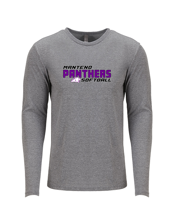 Manteno HS Softball Bold - Tri-Blend Long Sleeve