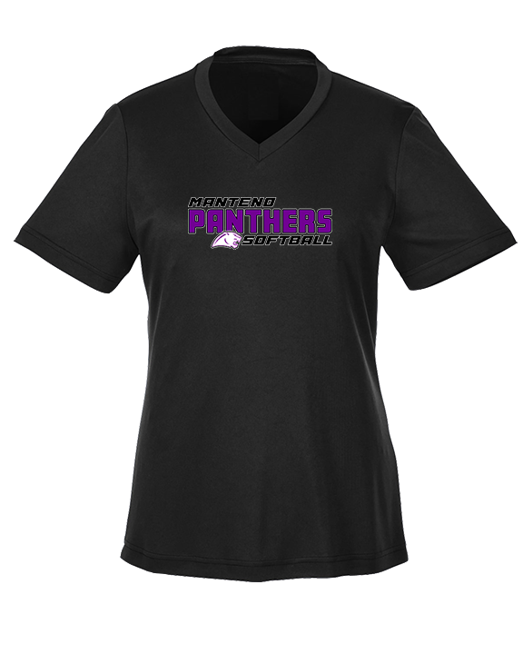 Manteno HS Softball Bold - Womens Performance Shirt
