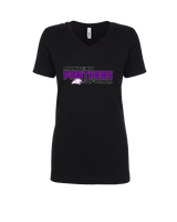 Manteno HS Softball Bold - Womens Vneck
