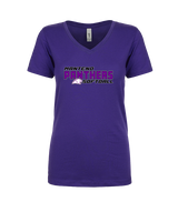 Manteno HS Softball Bold - Womens Vneck