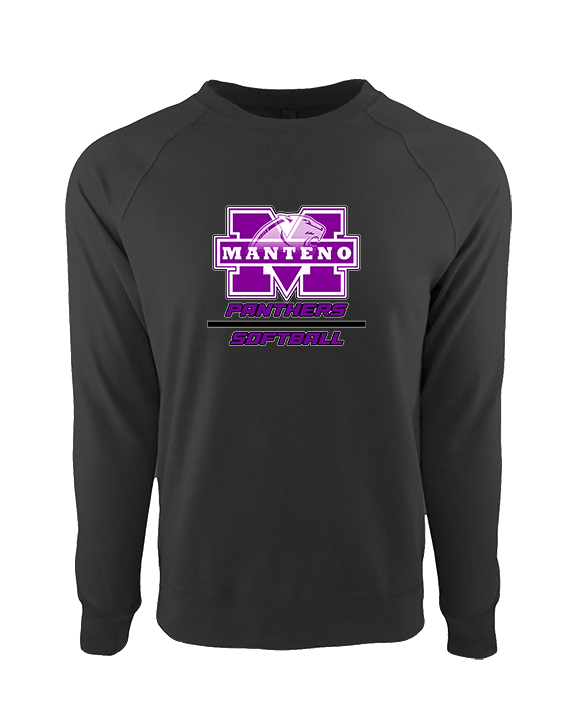 Manteno HS Softball Split - Crewneck Sweatshirt