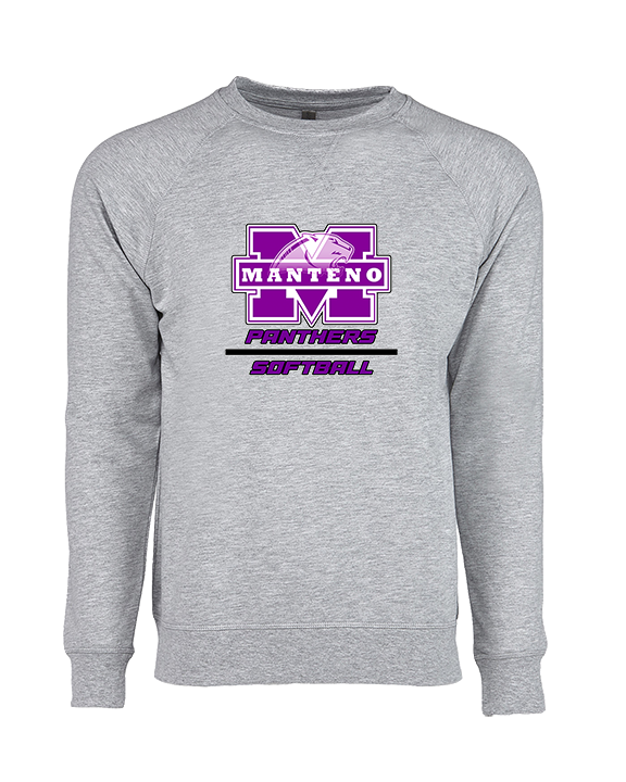 Manteno HS Softball Split - Crewneck Sweatshirt