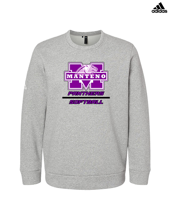 Manteno HS Softball Split - Mens Adidas Crewneck