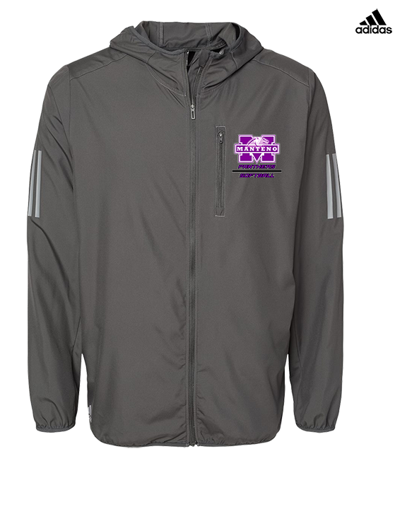 Manteno HS Softball Split - Mens Adidas Full Zip Jacket
