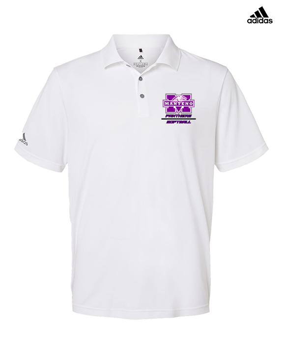 Manteno HS Softball Split - Mens Adidas Polo