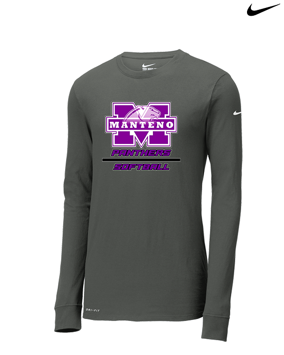 Manteno HS Softball Split - Mens Nike Longsleeve