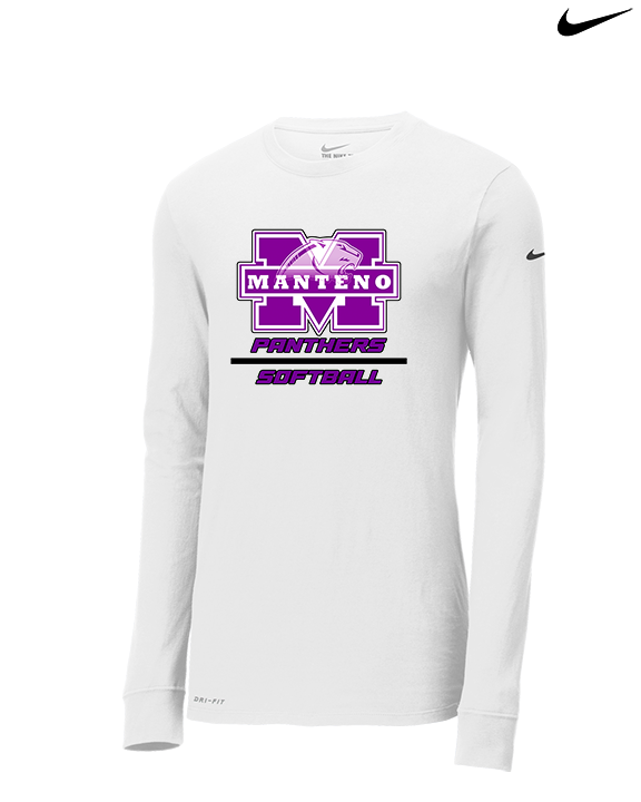 Manteno HS Softball Split - Mens Nike Longsleeve