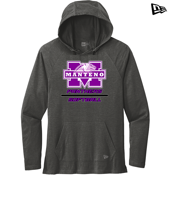 Manteno HS Softball Split - New Era Tri-Blend Hoodie