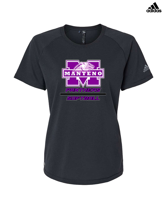 Manteno HS Softball Split - Womens Adidas Performance Shirt