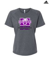 Manteno HS Softball Split - Womens Adidas Performance Shirt