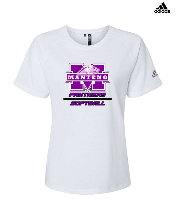 Manteno HS Softball Split - Womens Adidas Performance Shirt