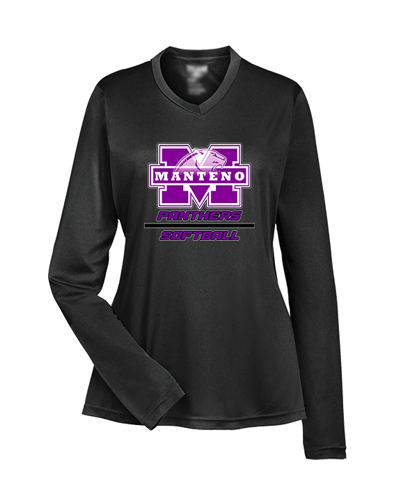Manteno HS Softball Split - Womens Performance Longsleeve