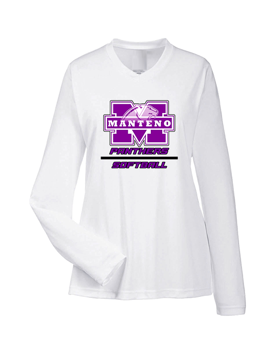 Manteno HS Softball Split - Womens Performance Longsleeve