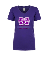 Manteno HS Softball Split - Womens Vneck